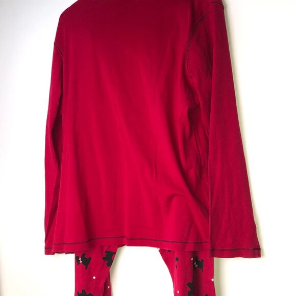Target 2PC‎ Pajama Set Red w/Black Scotty Dogs Women's XL - Picture 7 of 13